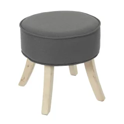 La Chaise Longue Mobilier-TABOURET ROMEO GRIS