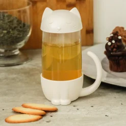 La Chaise Longue Thé & Café-TASSE AVEC INFUSEUR CHAT