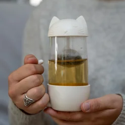 La Chaise Longue Thé & Café-TASSE AVEC INFUSEUR CHAT