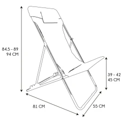 La Chaise Longue Mobilier-TRANSAT PLIABLE CORFOU TERRACOTTA