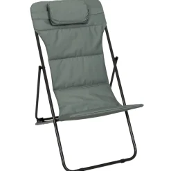 La Chaise Longue Mobilier-TRANSAT PLIANT CORFOU VERT KAKI