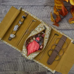 La Chaise Longue Sacs & Pochettes-TROUSSE A BIJOUX FLOWER POWER