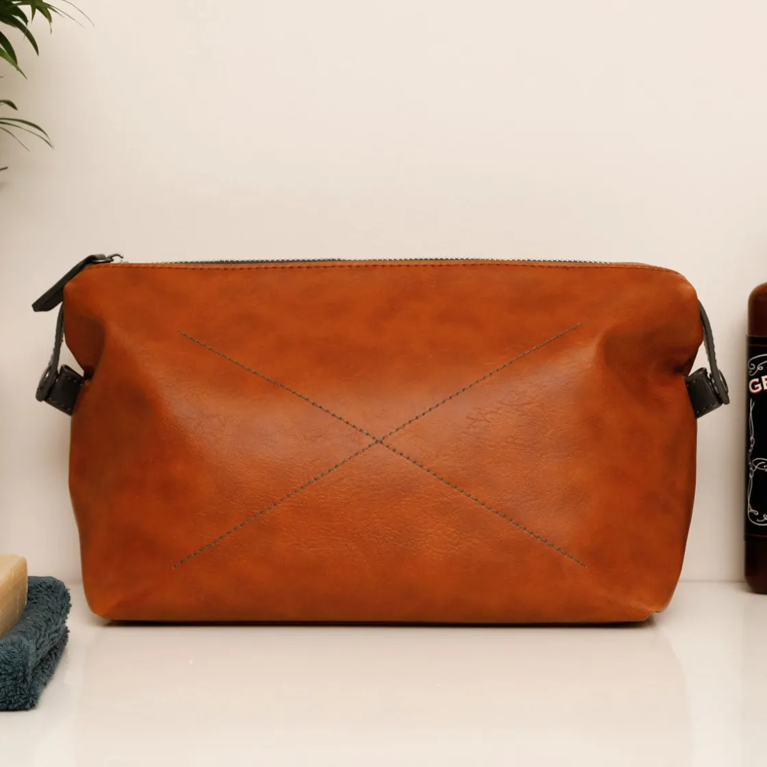 La Chaise Longue Sacs & Pochettes-TROUSSE DE TOILETTE OAKLAND CAMEL