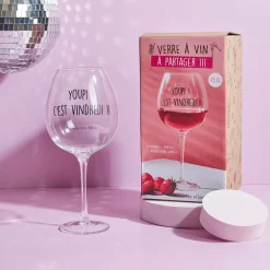 La Chaise Longue Vin & Champagne-VERRE A VIN 75 CL YOUPI C EST VINDREDI