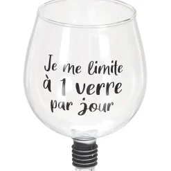 La Chaise Longue Vin & Champagne-VERRE EMBOUT DE BOUTEILLE