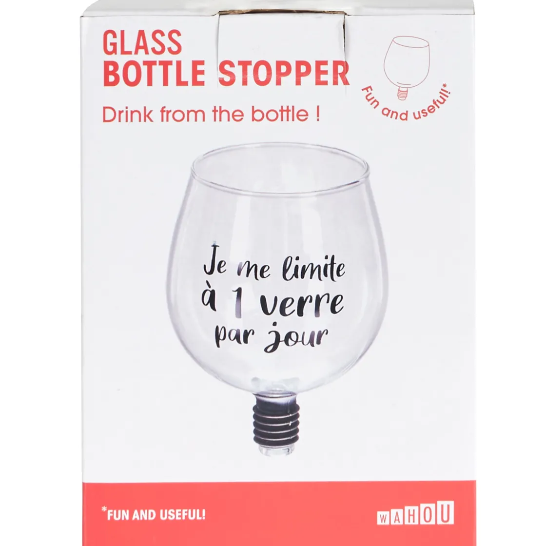 La Chaise Longue Vin & Champagne-VERRE EMBOUT DE BOUTEILLE