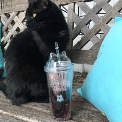 La Chaise Longue Boissons & Cocktails-VERRE PAILLE CHAT ALORS