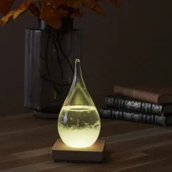 La Chaise Longue Déco-VERRE TEMPETE GOUTTE LED