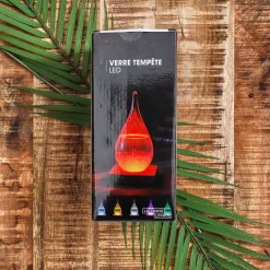 La Chaise Longue Déco-VERRE TEMPETE GOUTTE LED