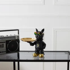 La Chaise Longue Déco-VIDE POCHES BOULEDOGUE RAPPER NOIR